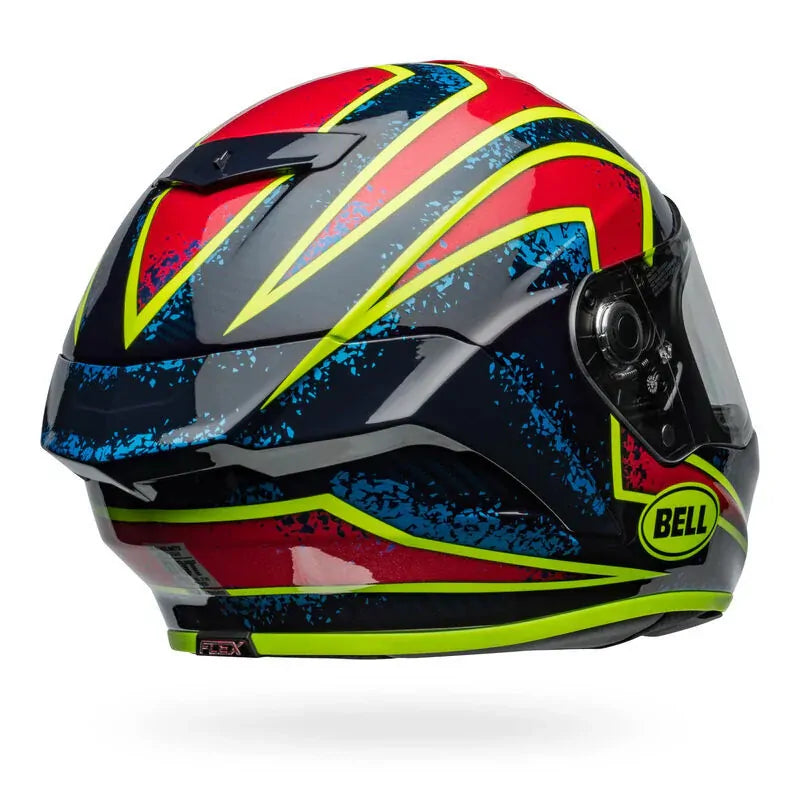 Bell Motorcycle Full Face Race Star DLX Xenon Helmet Blue Ret