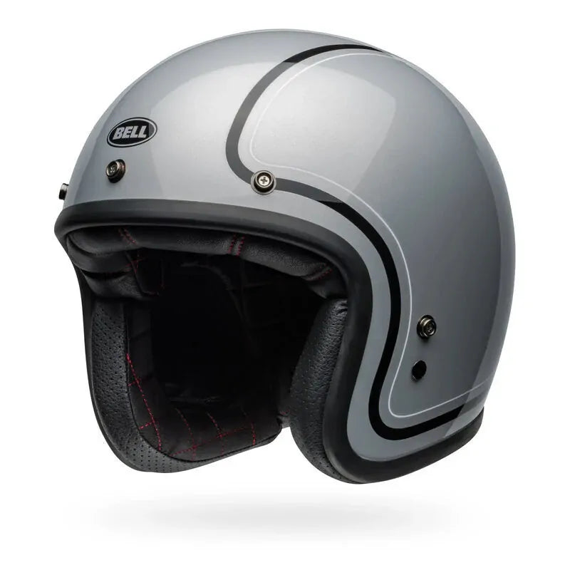 Bell Motorcycle Open Face Custom 500 Chief Helmet Grey
