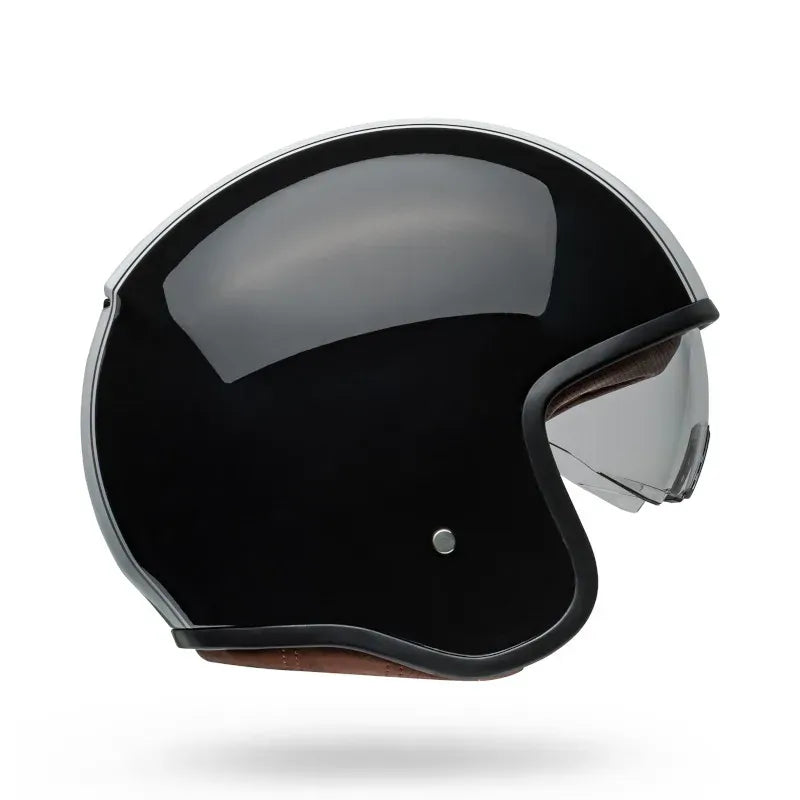 Bell Motorcycle TX 501 Rally Open Face Helmet Black Grey