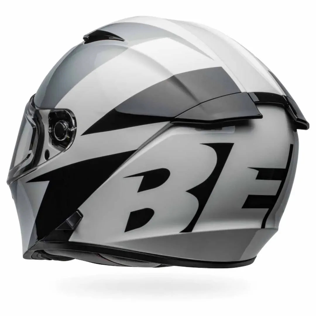 Bell Motorcycle Full Face Lithium Shear Helmet Silver White