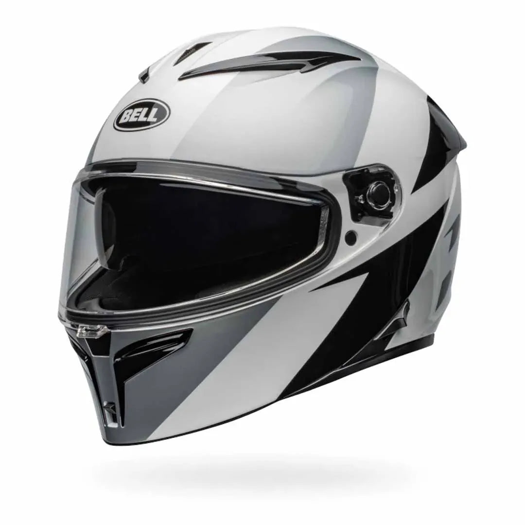 Bell Motorcycle Full Face Lithium Shear Helmet Silver White