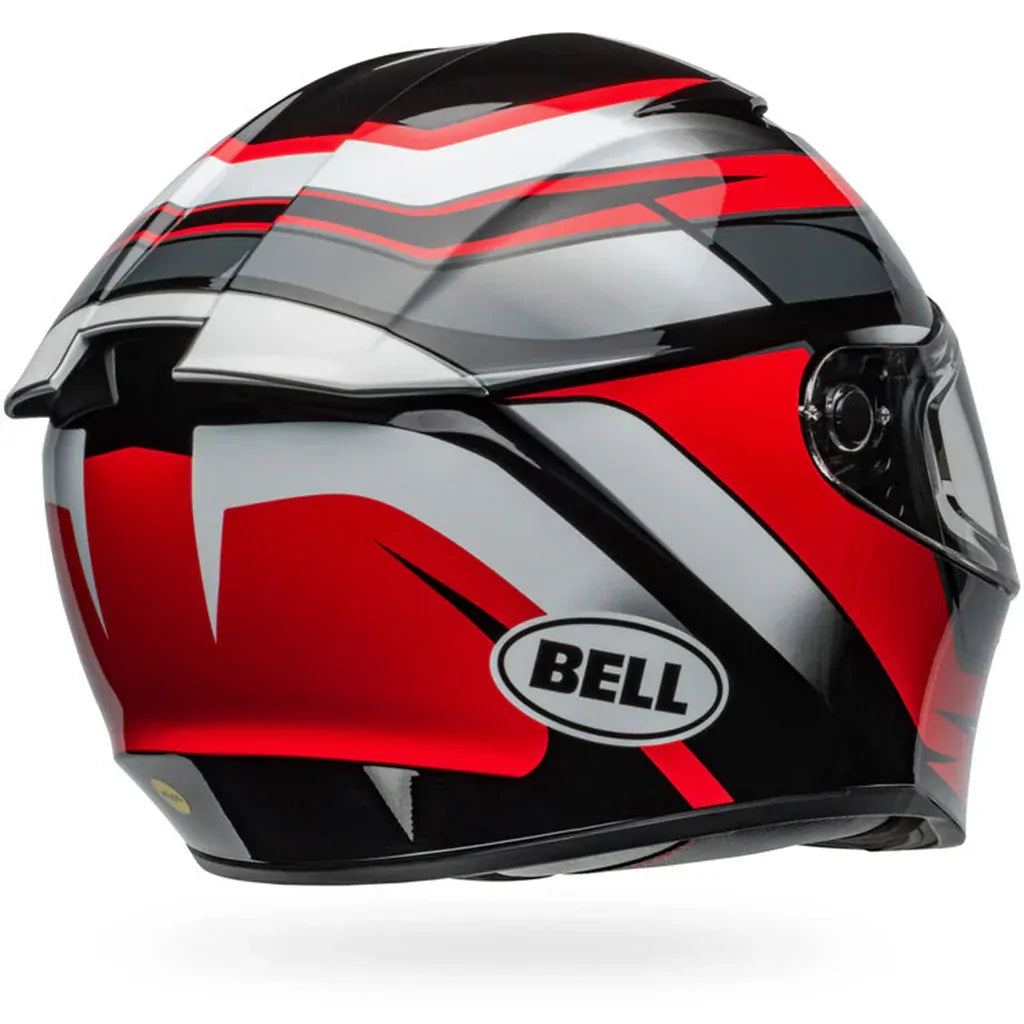 Bell Motorcycle Full Face Lithium MIPS Helmet Podium Blk Red