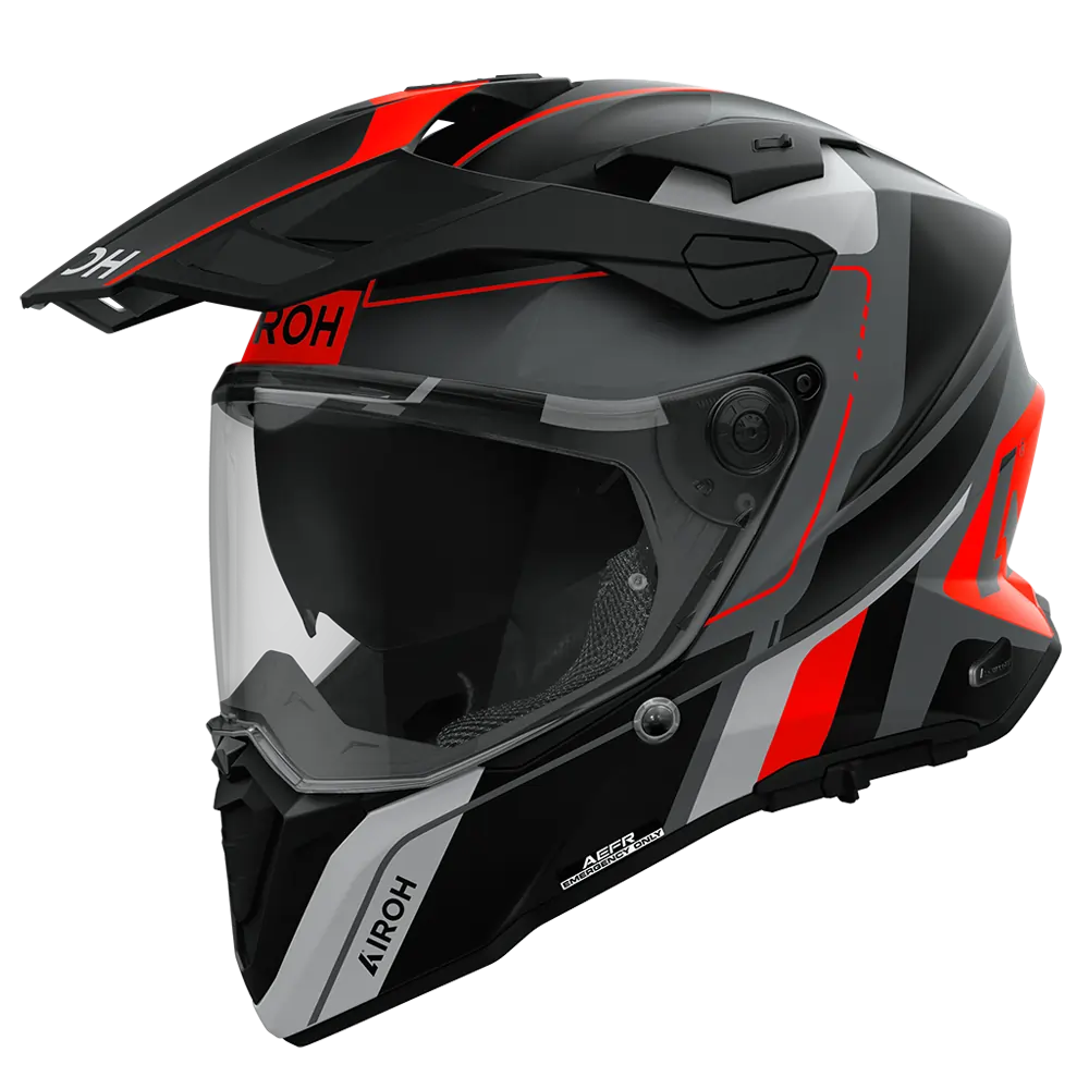 Airoh adventure Motorcycle Helmet Commander 2 Skip Orange Matt