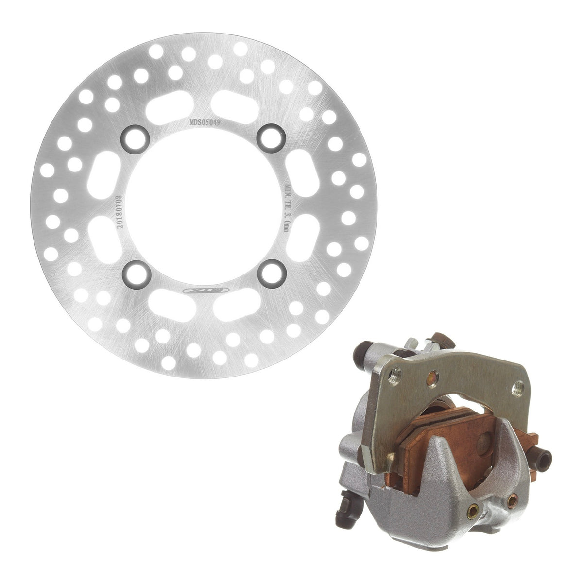 Brake Caliper & Disc Kit - ATV Suzuki LTA450/700 Front Left