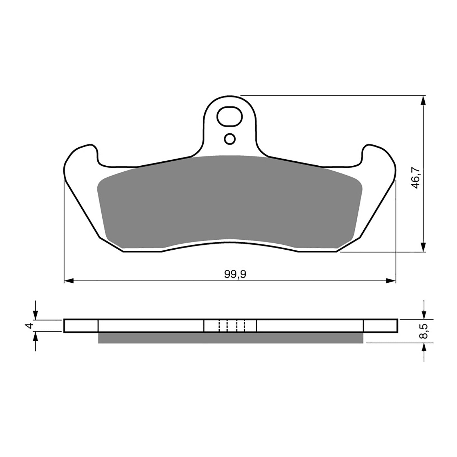 GOLDfren Brake Pads Off-Road Racing GF006 - K5 (PR113)