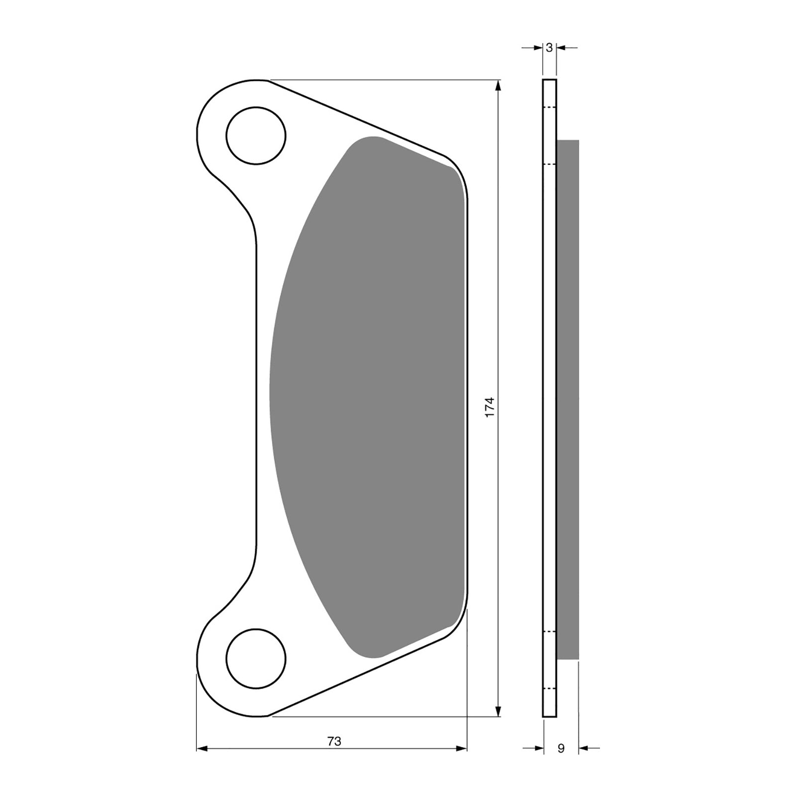 GOLDfren Brake Pads Sintered Sports GF061 - S3 (P137)