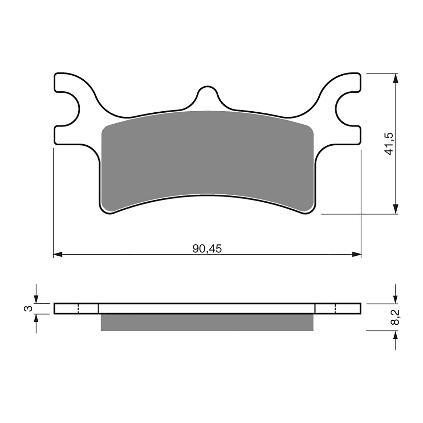 GOLDfren Brake Pads Off-Road Racing GF209 - K5 ( PR319 )