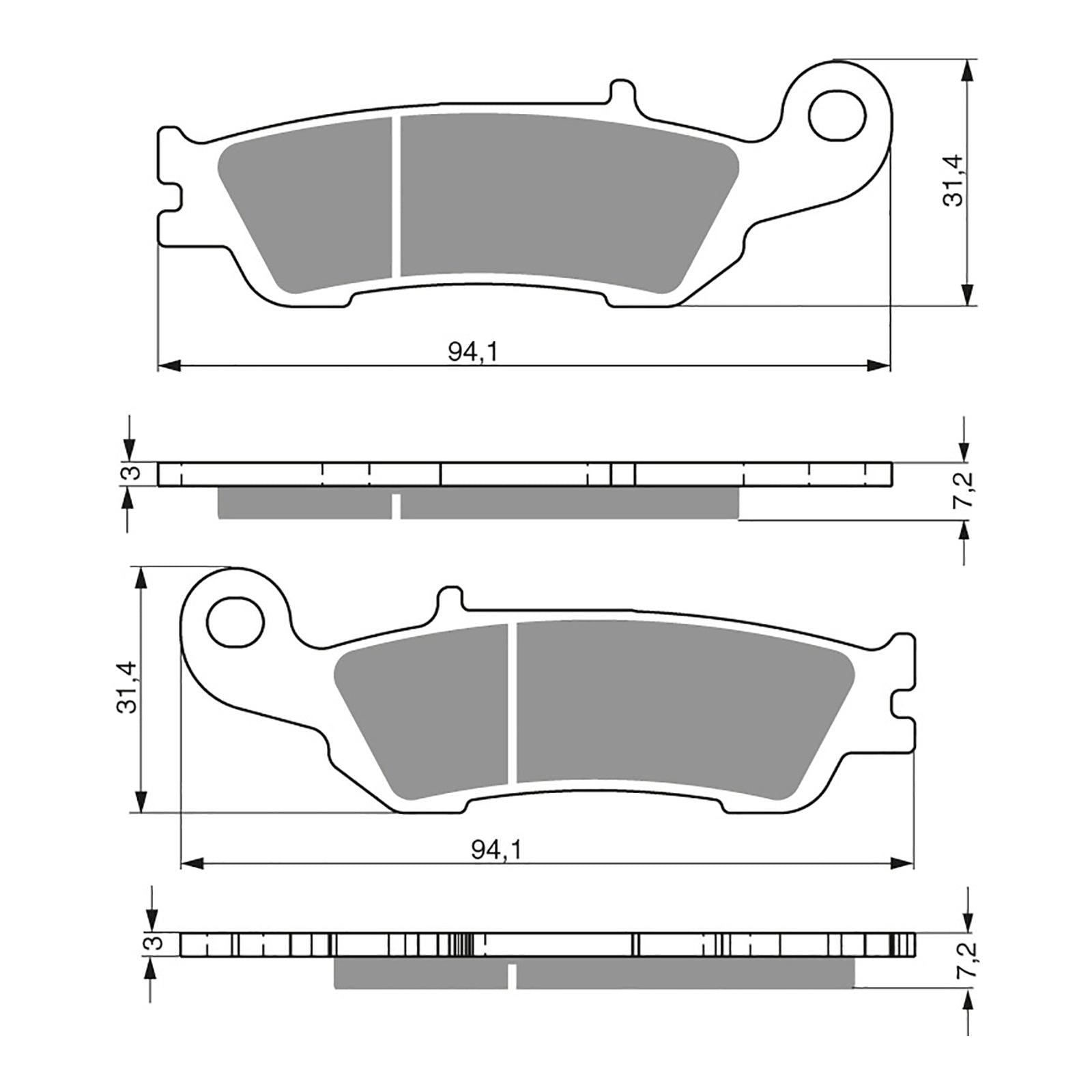 GOLDfren Brake Pads GF248 - S3