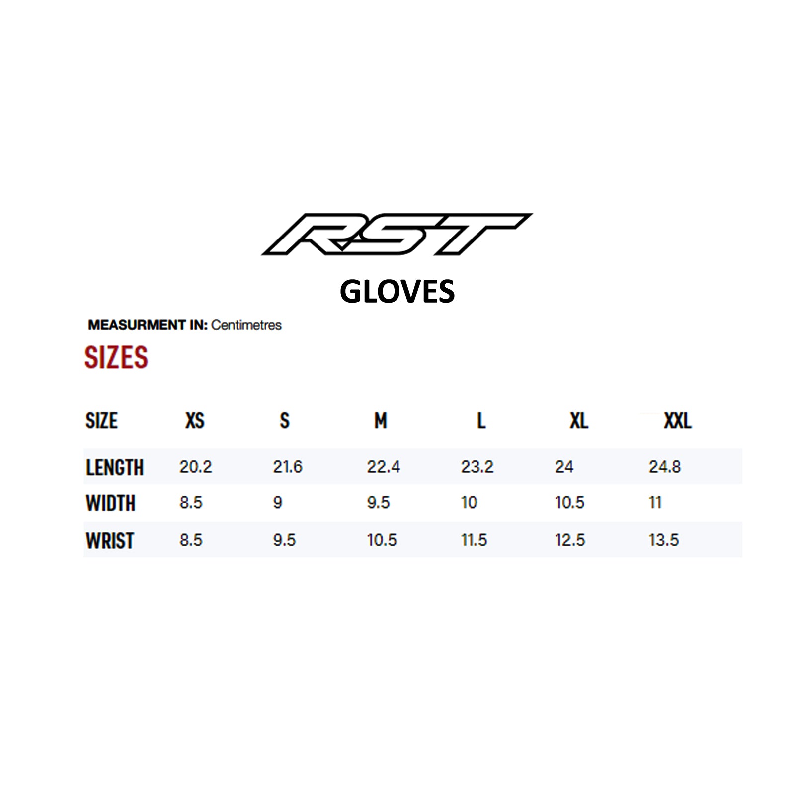 RST Motorbike Gloves Cruz Classic CE Black