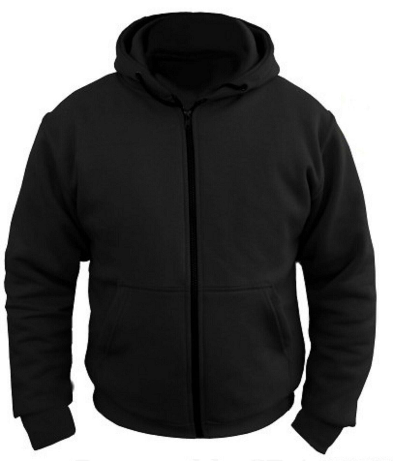 Bikers Gear Australia alpha Protective Motorcycle Kevlar Lined Hoodie Black