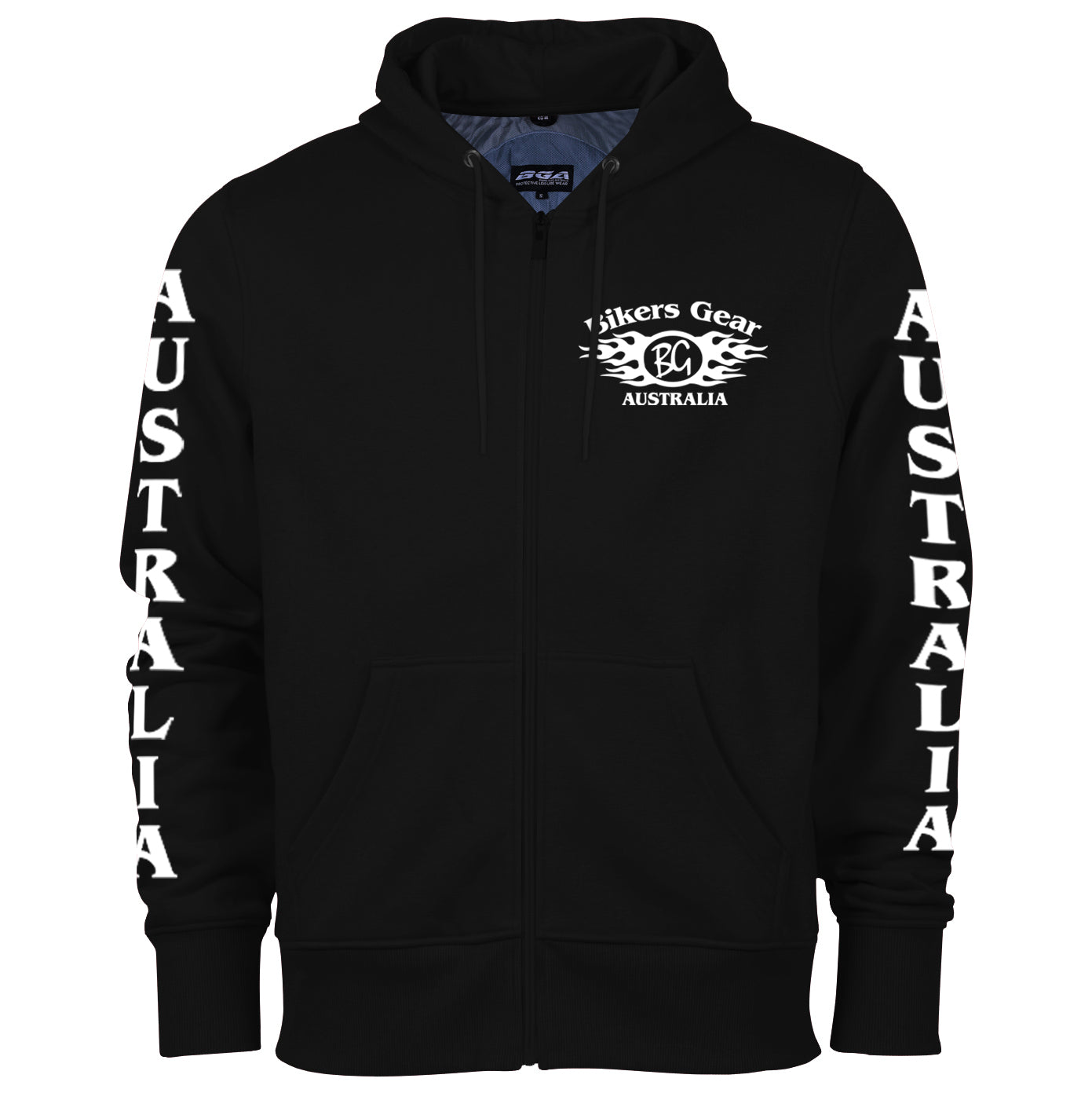 bikers gear australia hoodie Bikers Gear Australia Printed Protective Motorcycle kevlar Hoodie
