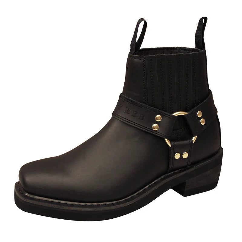 Johnny Short Boots Reb Women Classic Black