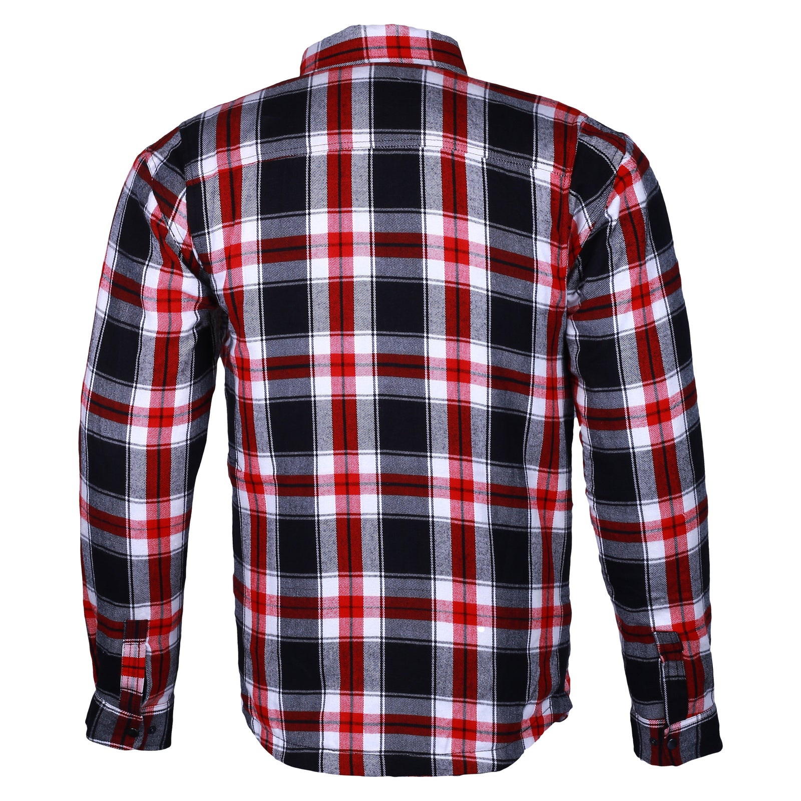 Bikers Gear Australia Timber HD Motorcycle Lined with Kevlar Shirt Red / White / Black