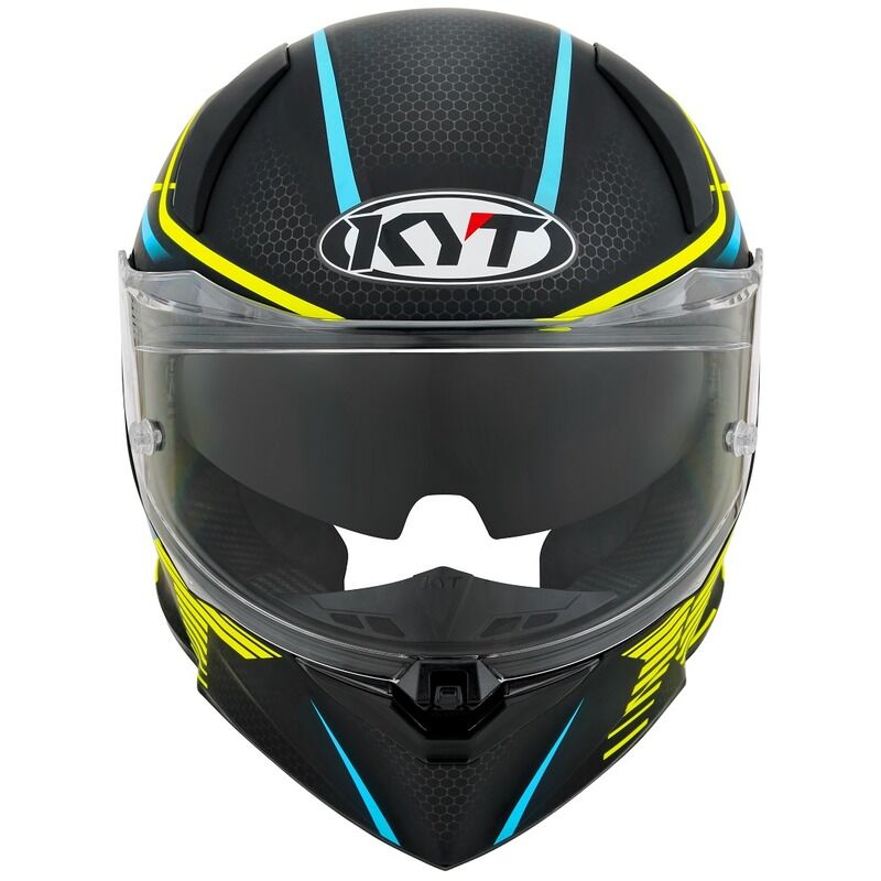 KYT Motorcycle R2R Concept Helmet Matt Black Yellow
