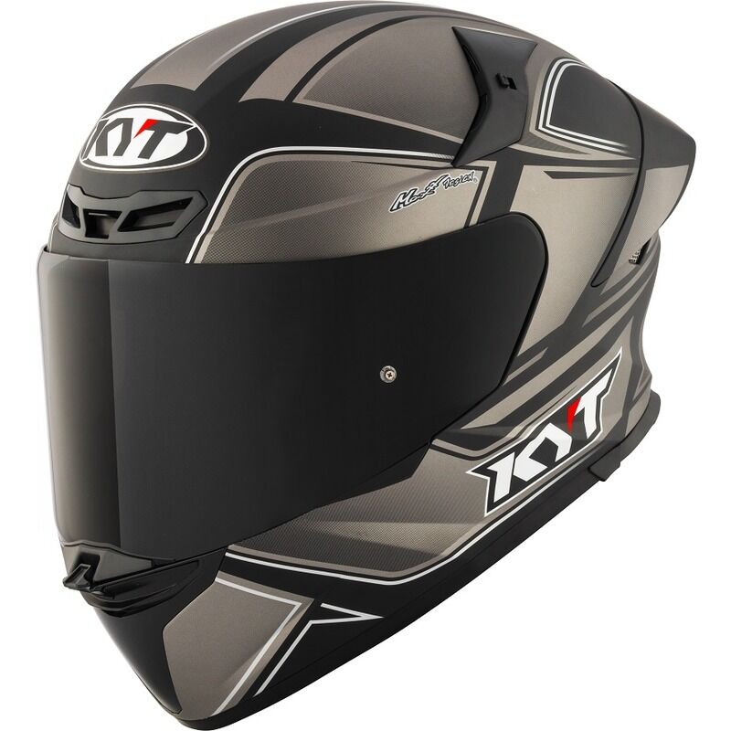 KYT Motorcycle TT Revo Tourist Helmet Matt Cool Grey