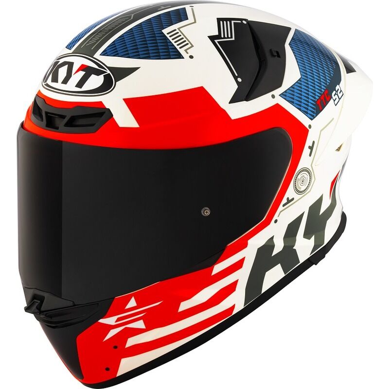 KYT Motorcycle TT Revo Fuselage Red Helmet