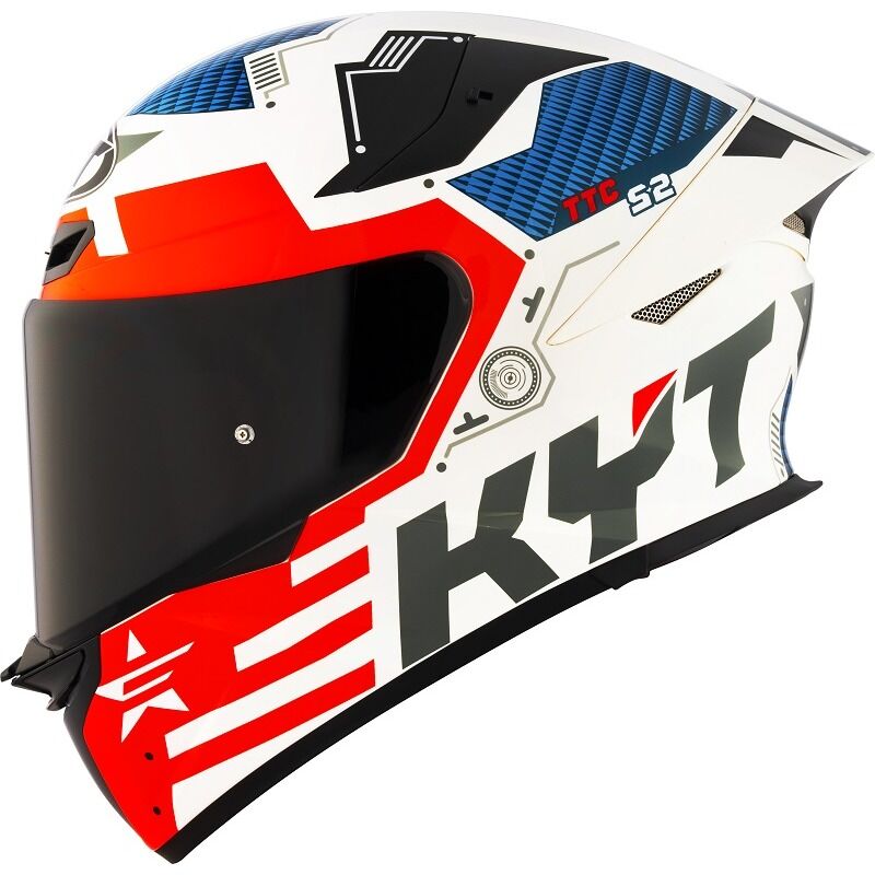 KYT Motorcycle TT Revo Fuselage Red Helmet