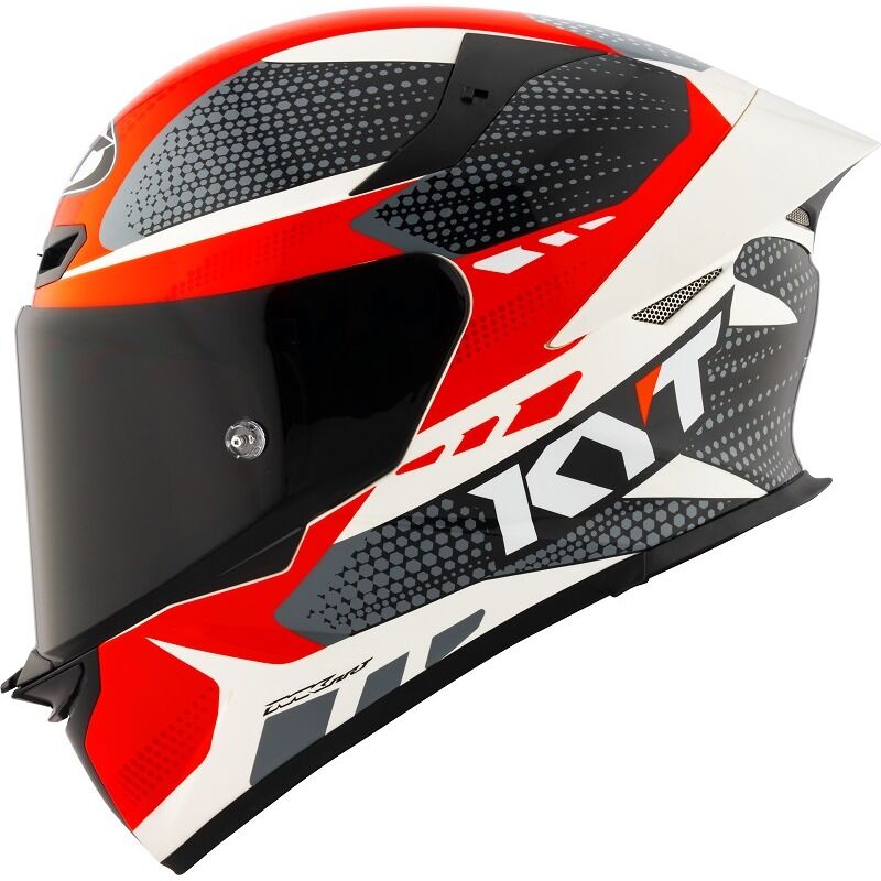 KYT Motorcycle TT Revo Gear Black Red Helmet
