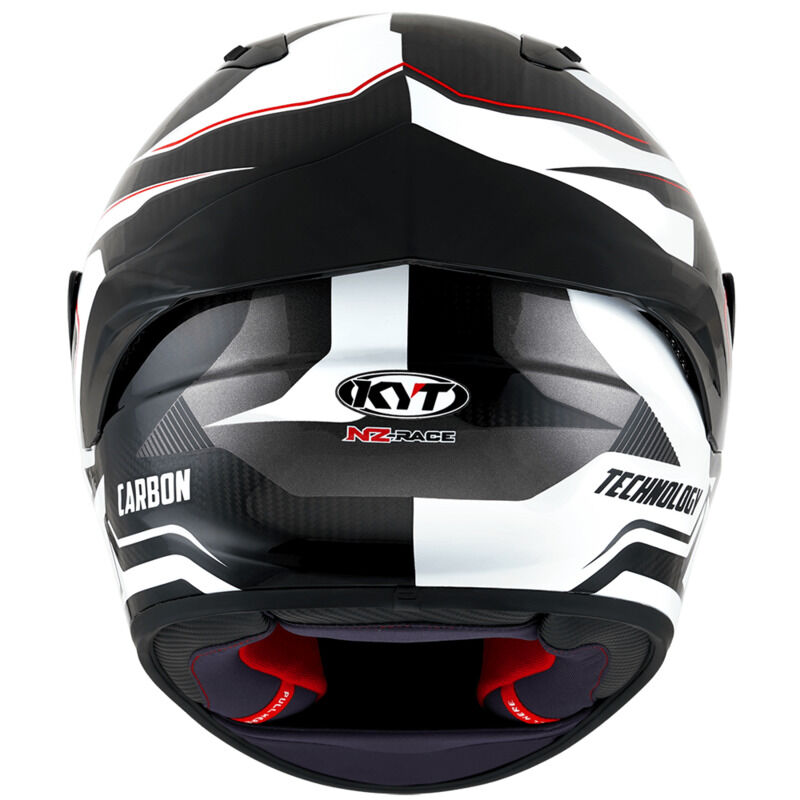 KYT Motorcycle NZ Race Competition White Carbon Helmet