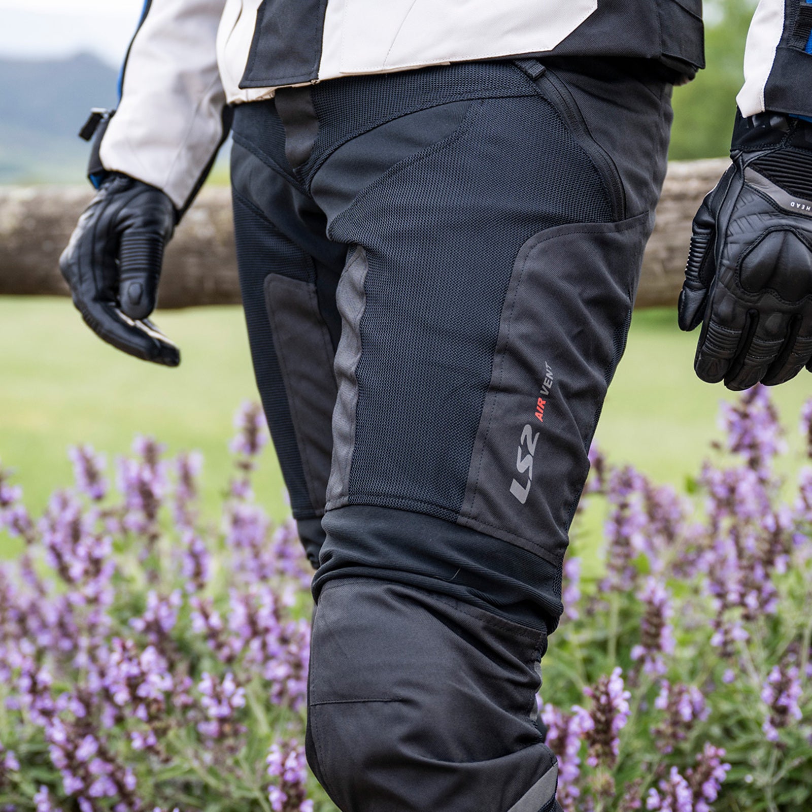 LS2 Como Air Men's Pant - Black / Dark Grey