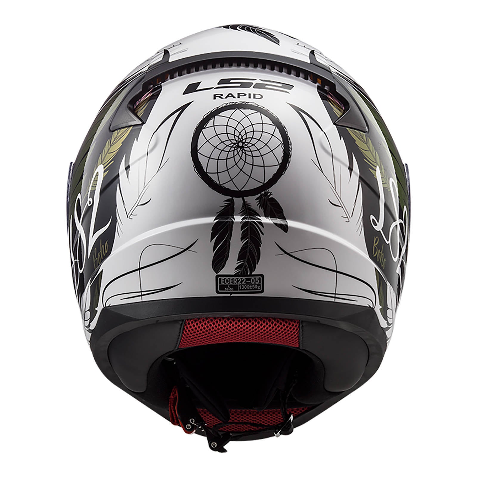 LS2 FF353 Rapid Boho Helmet - White / Black / Purple