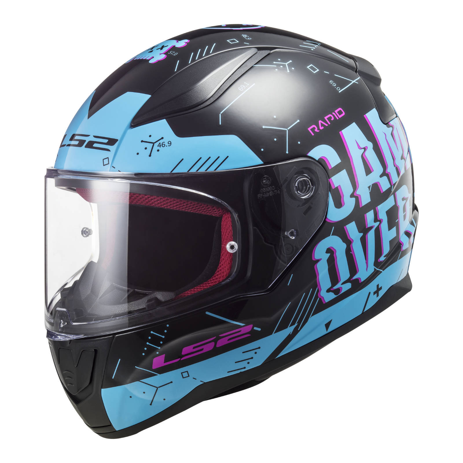 LS2 FF353 Rapid Player Helmet Black / Blue