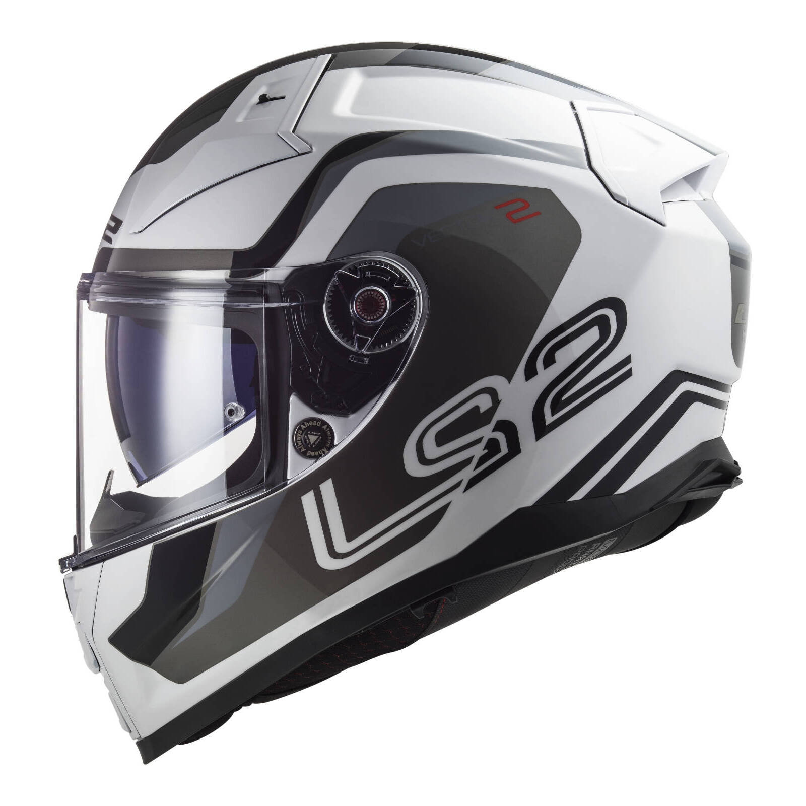 LS2 FF811 Vector II Metric Helmet White / Titanium / Silver