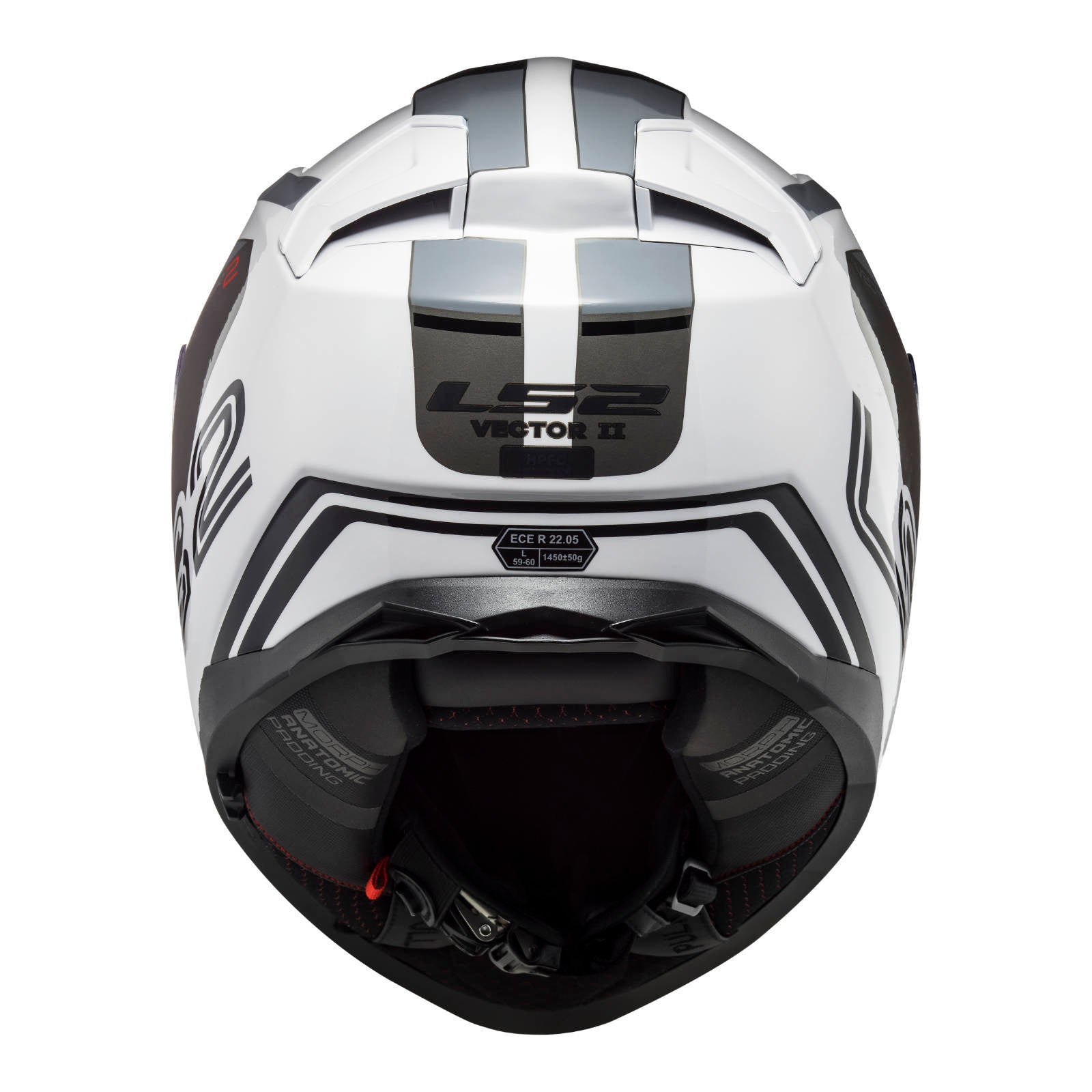 LS2 FF811 Vector II Metric Helmet White / Titanium / Silver