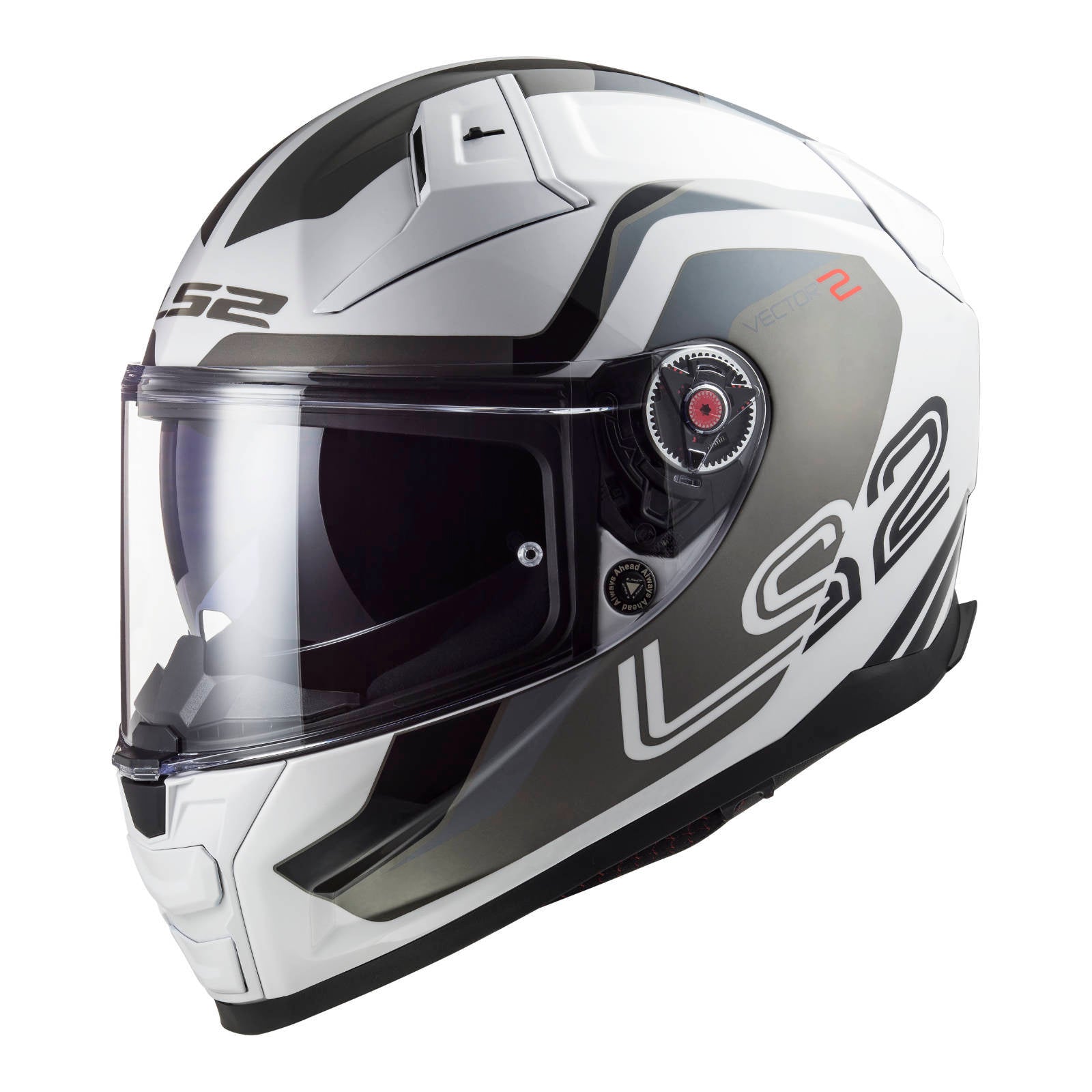 LS2 FF811 Vector II Metric Helmet White / Titanium / Silver