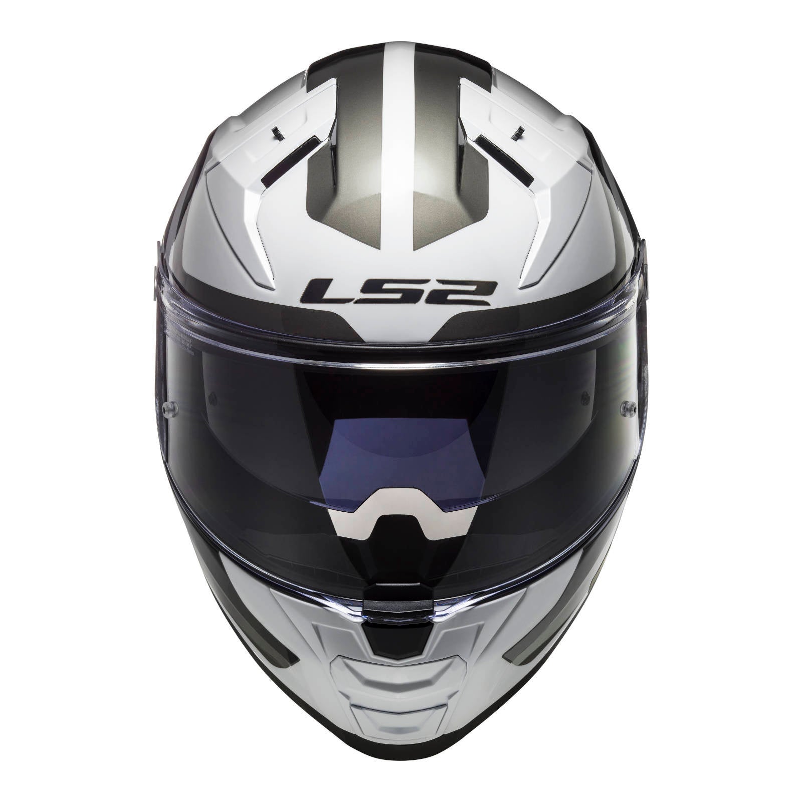 LS2 FF811 Vector II Metric Helmet - White / Titanium / Silver