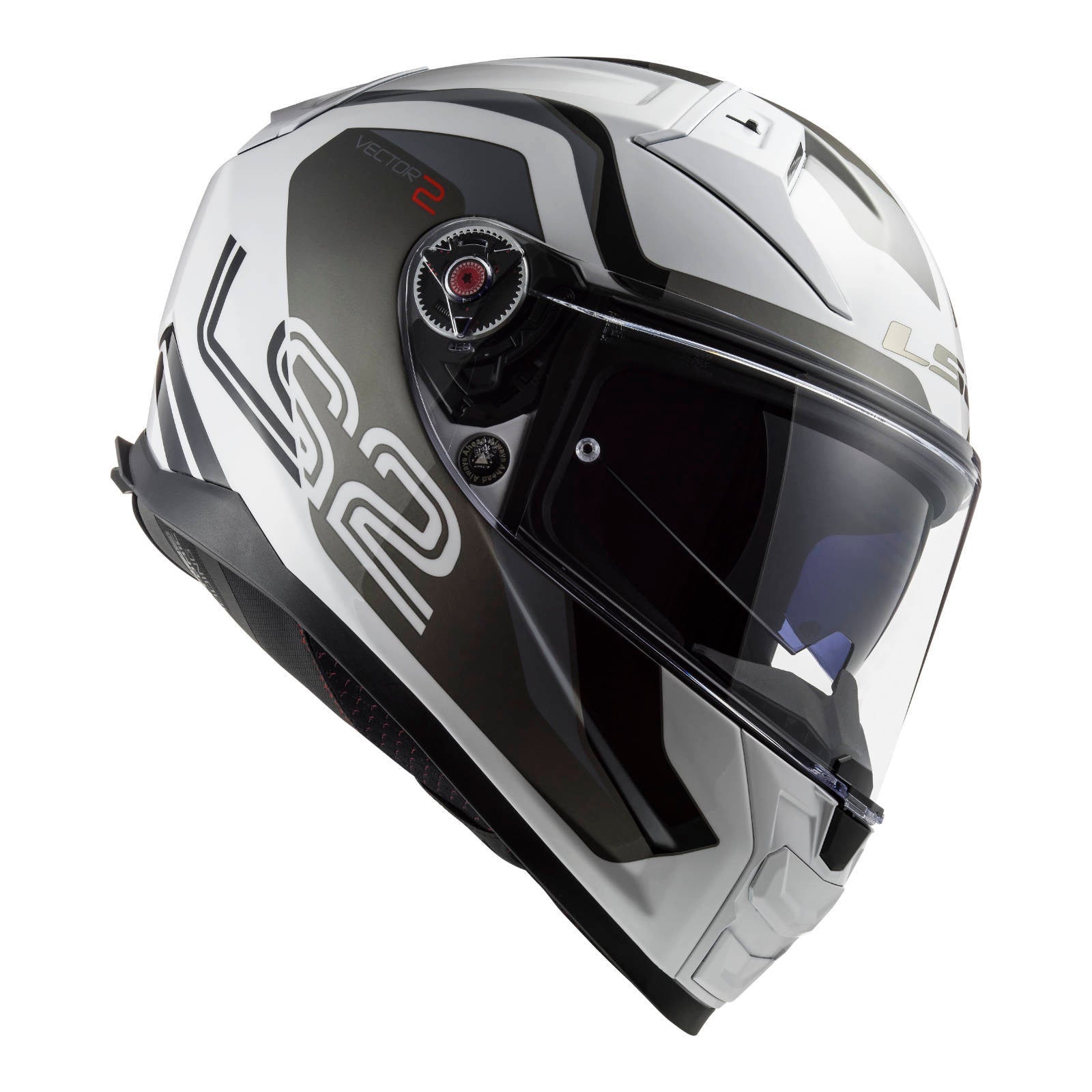 LS2 FF811 Vector II Metric Helmet White / Titanium / Silver