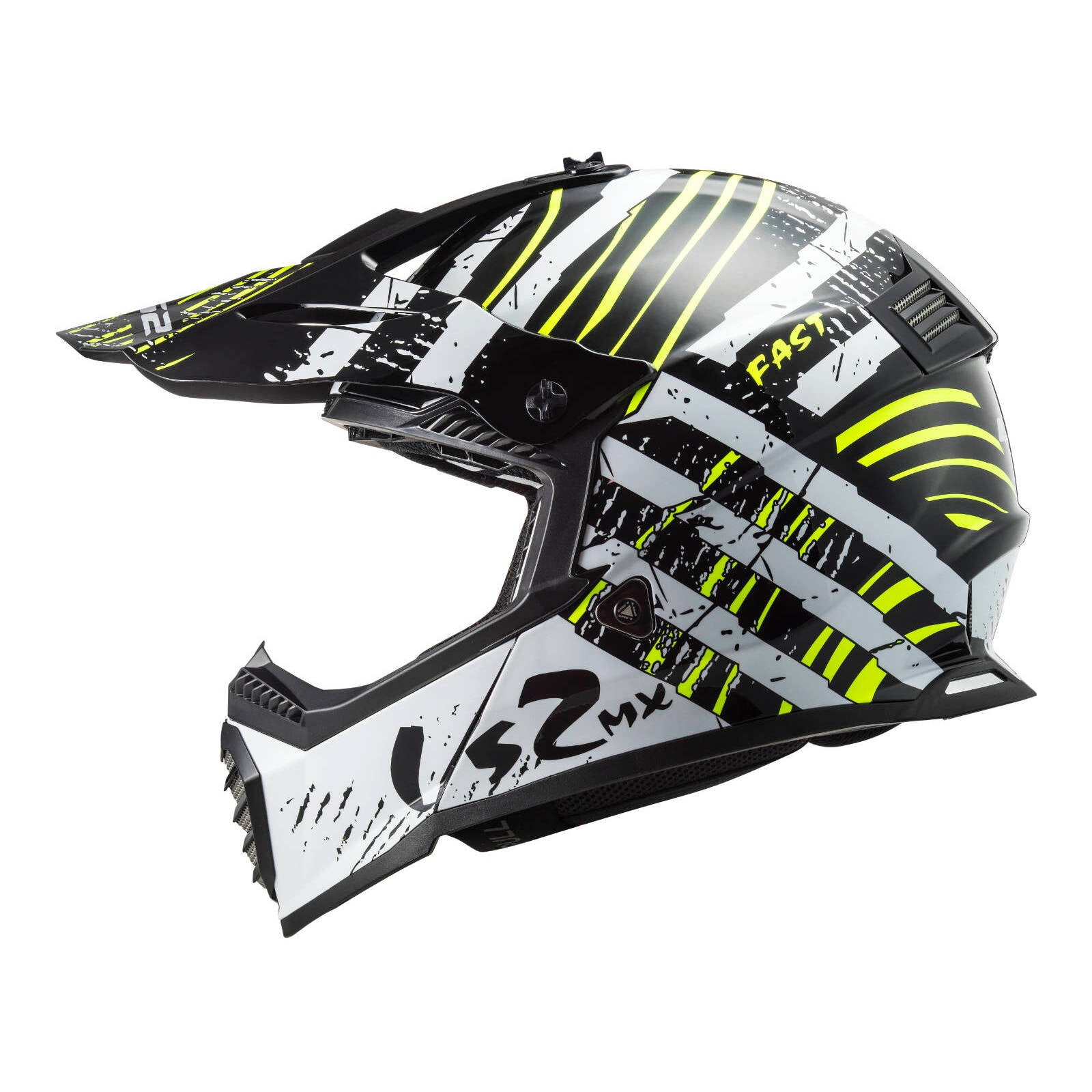 LS2 MX437 Fast Evo Verve Helmet Black / White