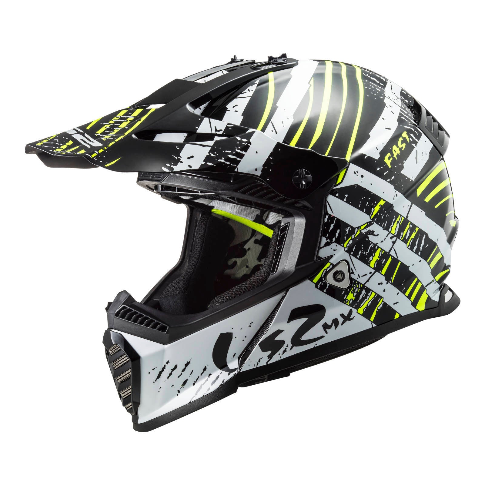 LS2 MX437 Fast Evo Verve Helmet Black / White