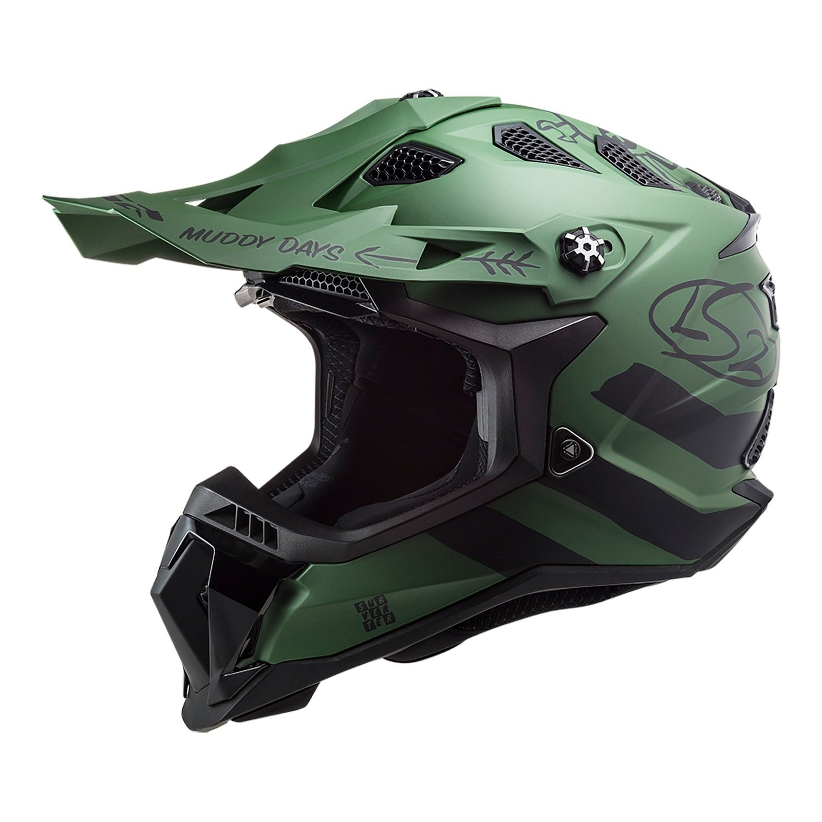 LS2 MX700 Subverter Evo Cargo Helmet Matte Green / Black