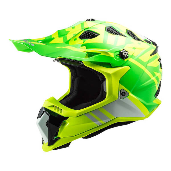 LS2 MX700 Subverter Evo Gammax Helmet Green / Hi-Vis Yellow