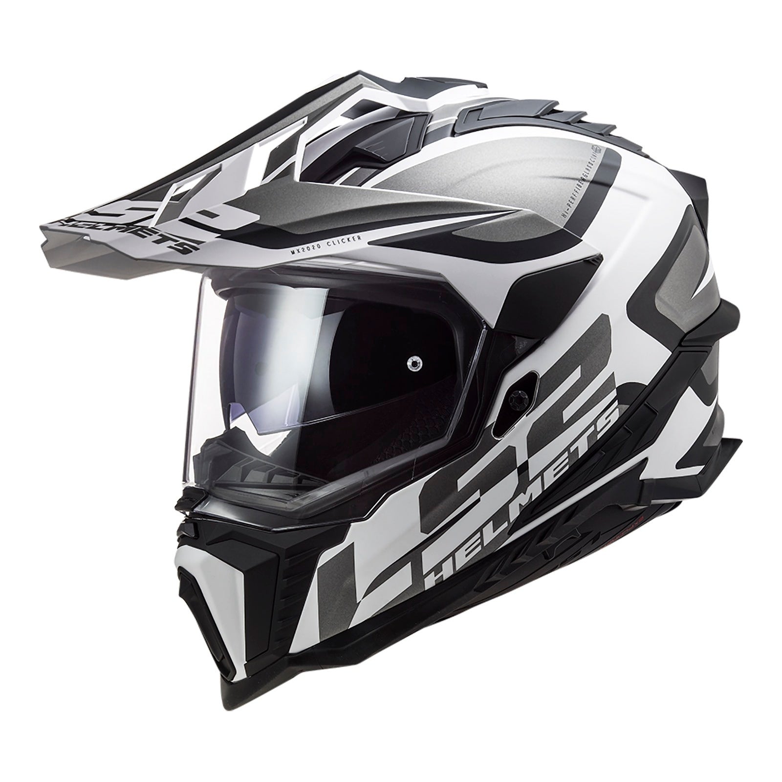 LS2 MX701 Explorer Alter HPFC Motorcycle Helmet Matte Black / White