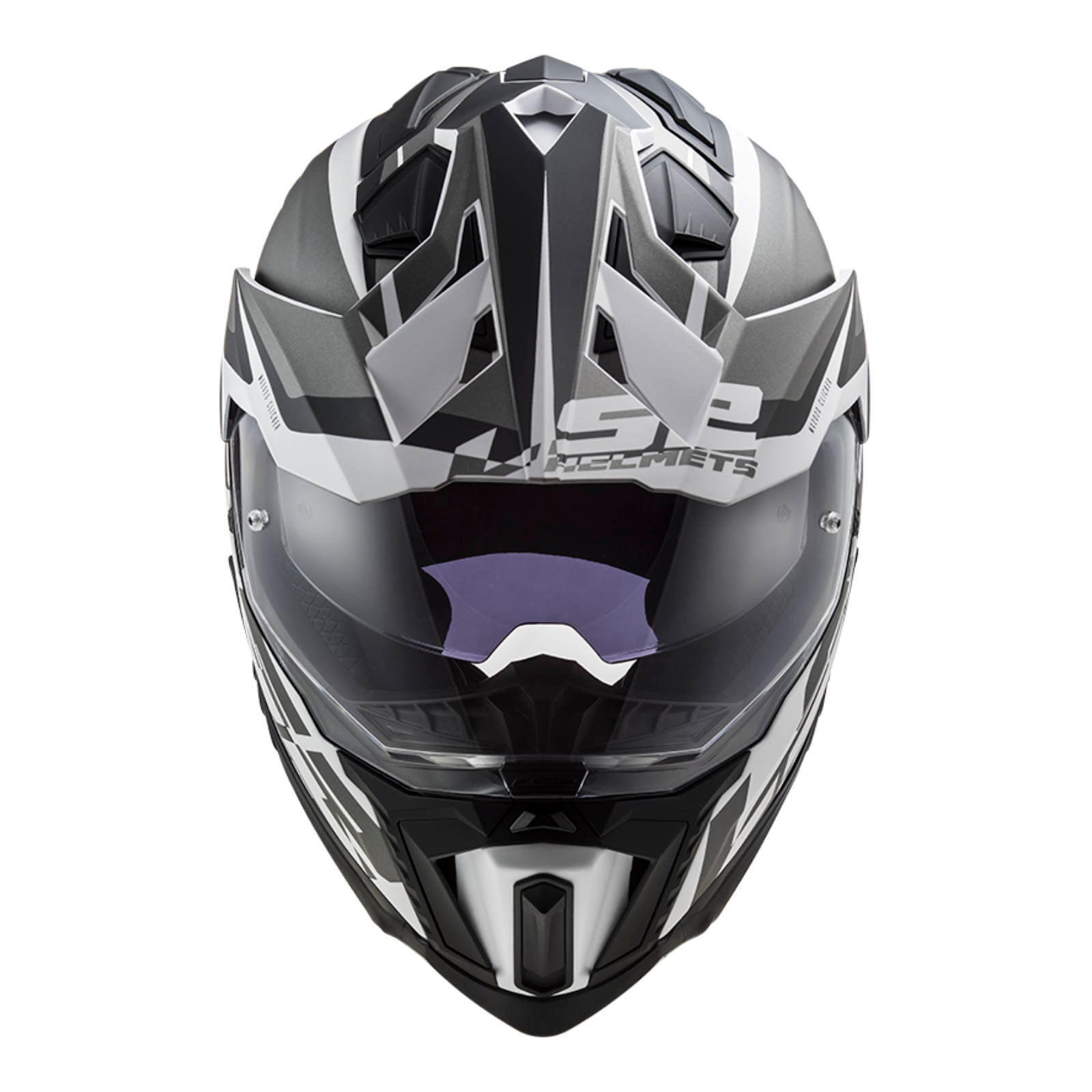 LS2 MX701 Explorer Alter HPFC Motorcycle Helmet Matte Black / White