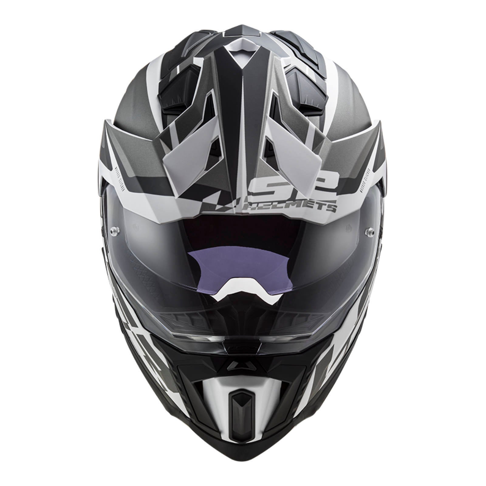 LS2 MX701 Explorer Alter Helmet - Matte Black / White