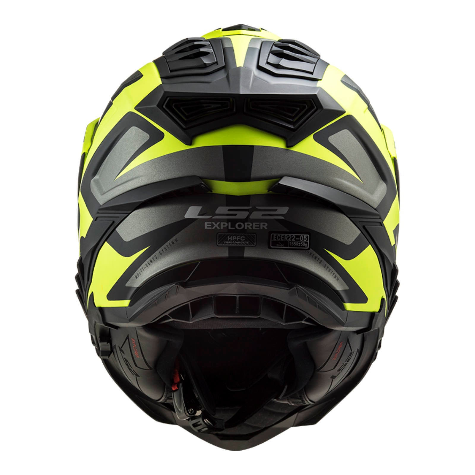 LS2 MX701 Explorer Alter Helmet Matte Black / Hi-Vis Yellow