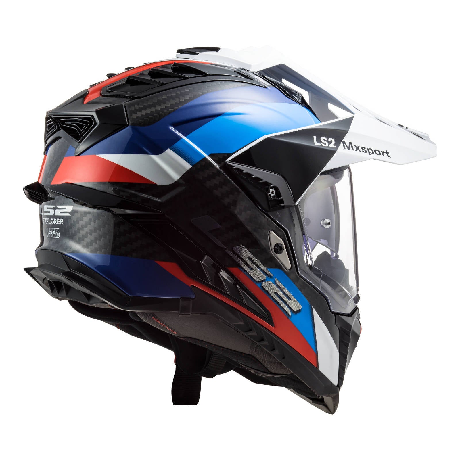 LS2 MX701 Explorer Carbon Frontier Helmet Black / Blue