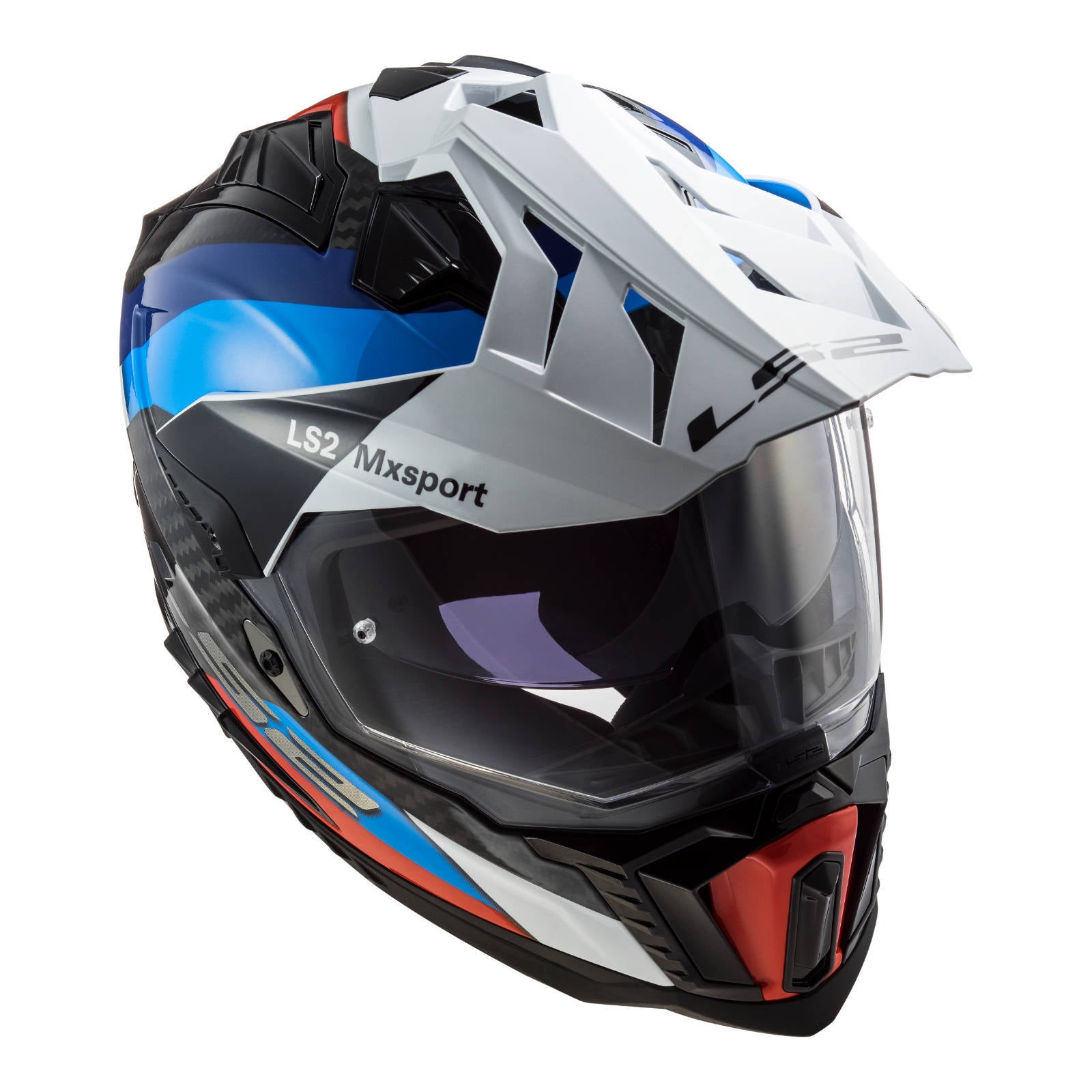 LS2 MX701 Explorer Carbon Frontier Helmet Black / Blue