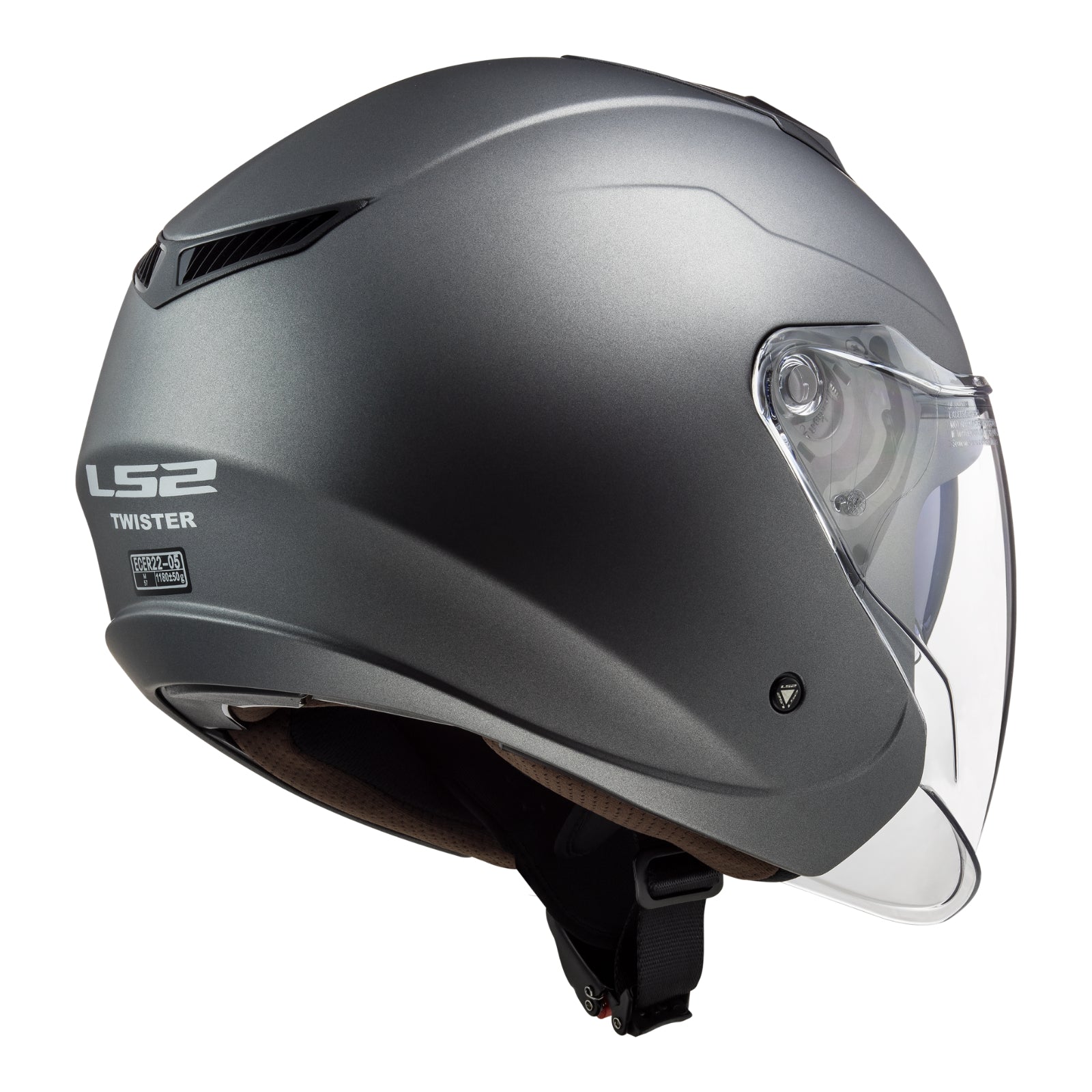 LS2 OF573 Twister II Single Mono Helmet - Matte Titanium