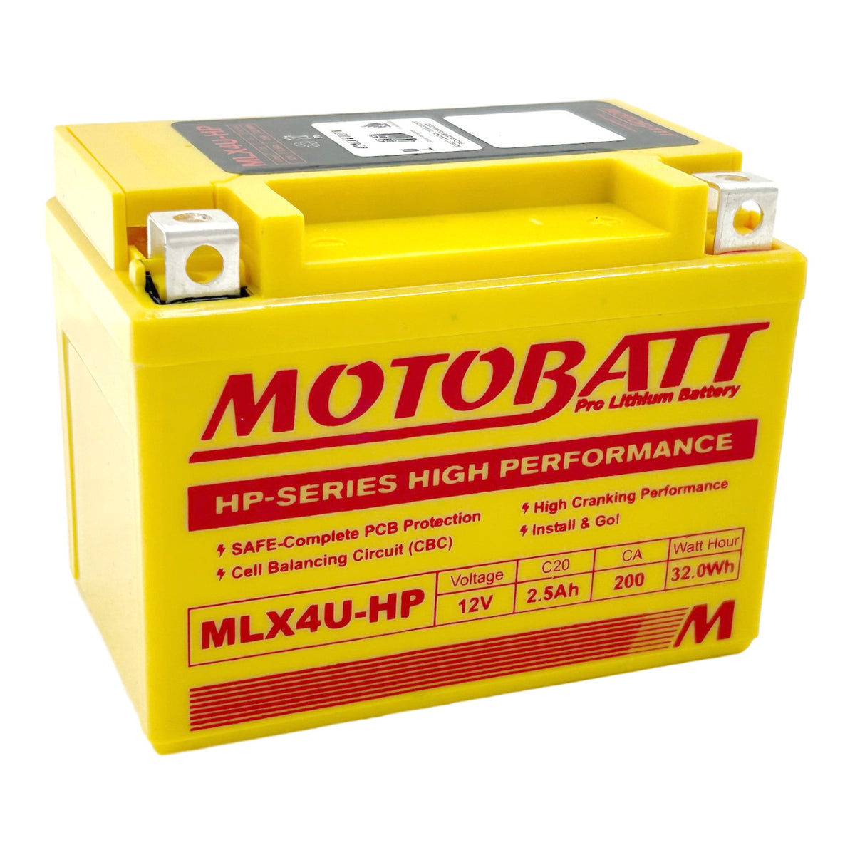 Motobatt Pro Lithium Battery MLX4U-HP *10
