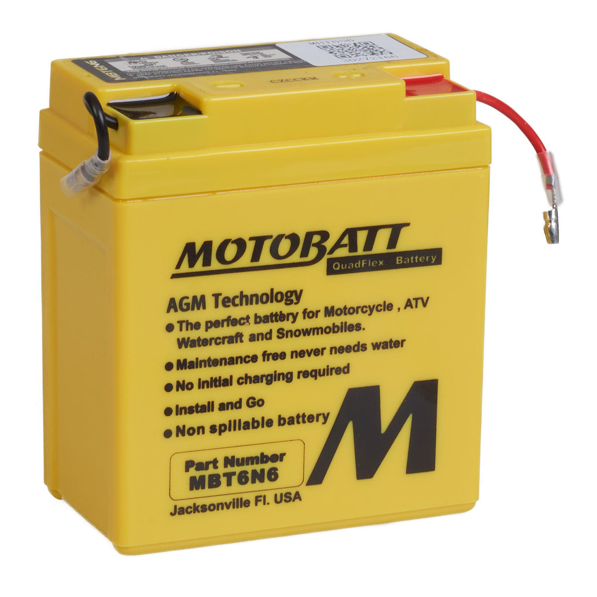 Motobatt Battery Quadflex AGM - MBT6N6