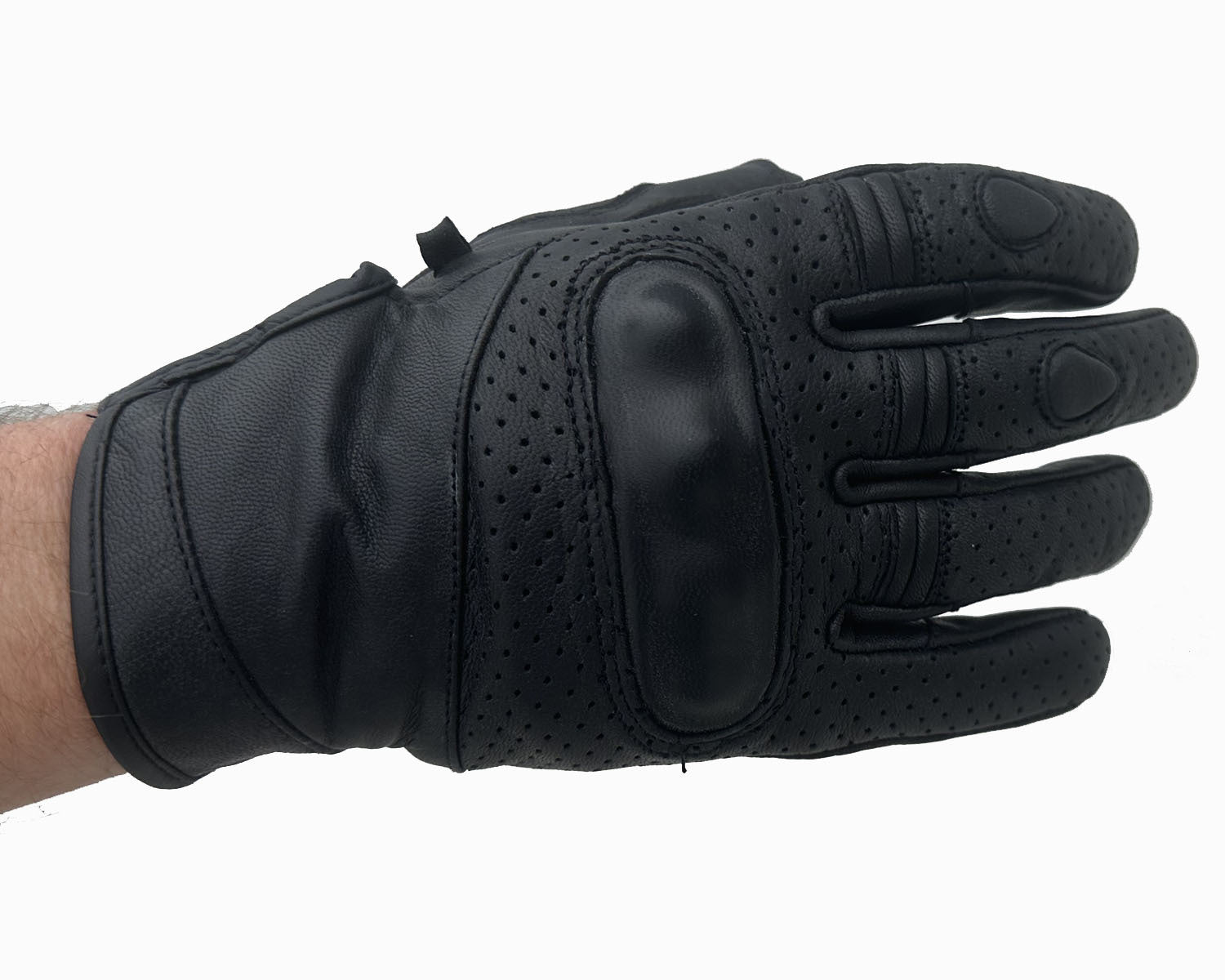 Bikers Gear Australia Meldan Perforated Leather Motorcycle Gloves