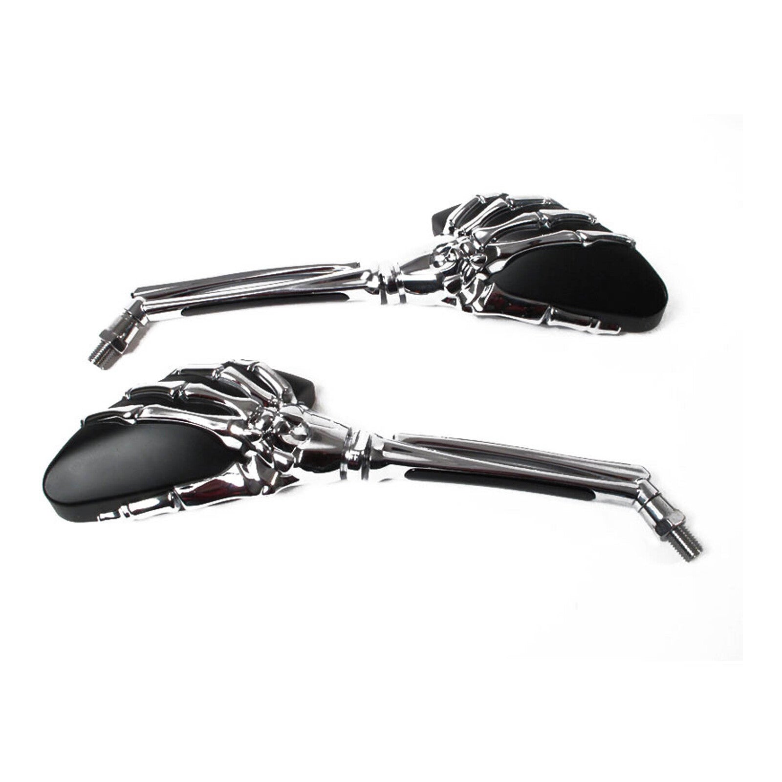 Whites Mirror Universal Skeleton Hand Chrome/Black 10mm (Pair)