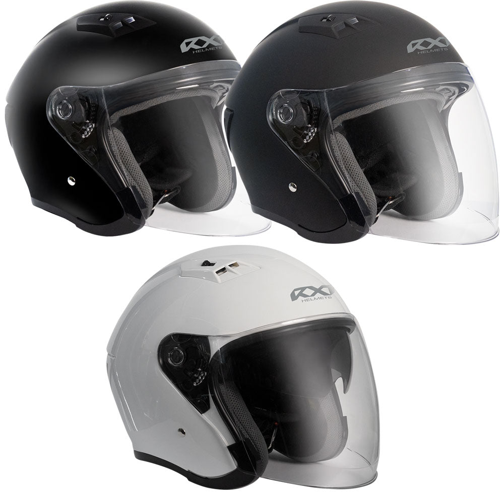 RXT Motorcycle Road Helmet Open Face Kruze Gloss