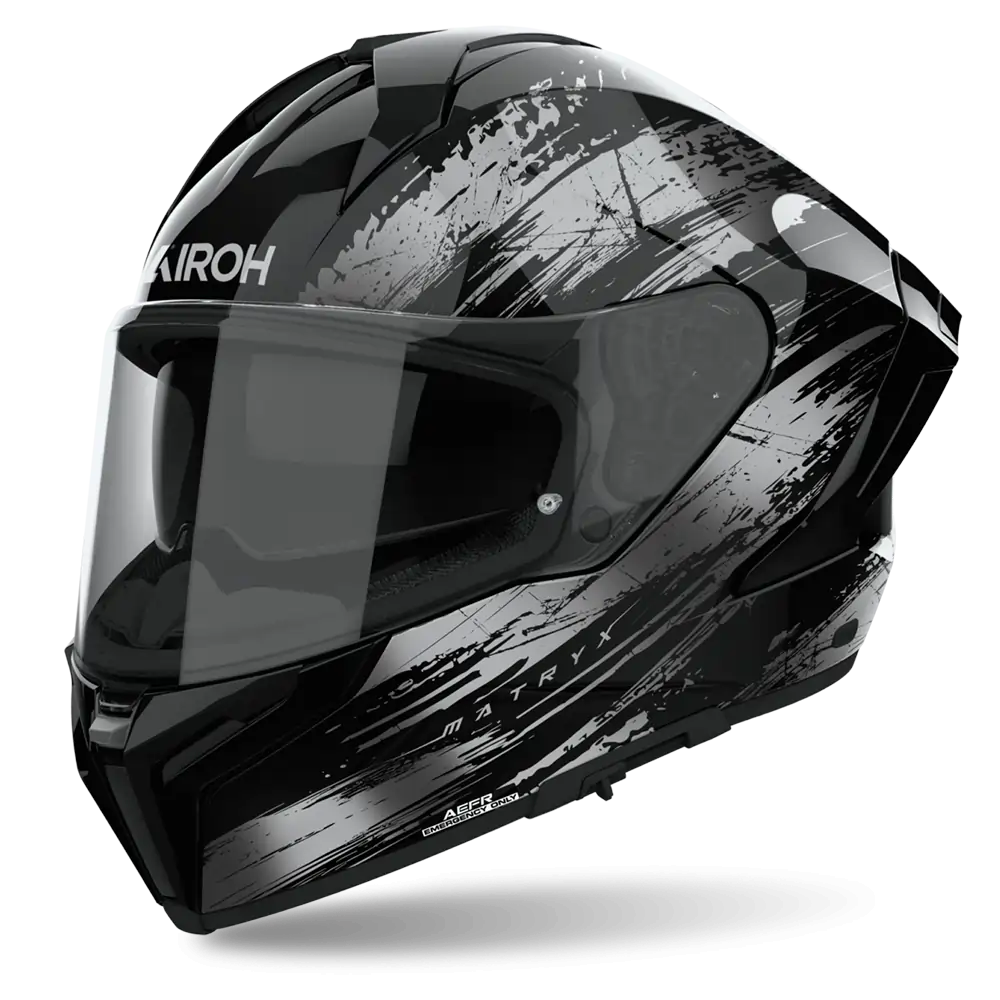 Airoh Road Motorcycle Helmet Matryx Reflex Grey Gloss