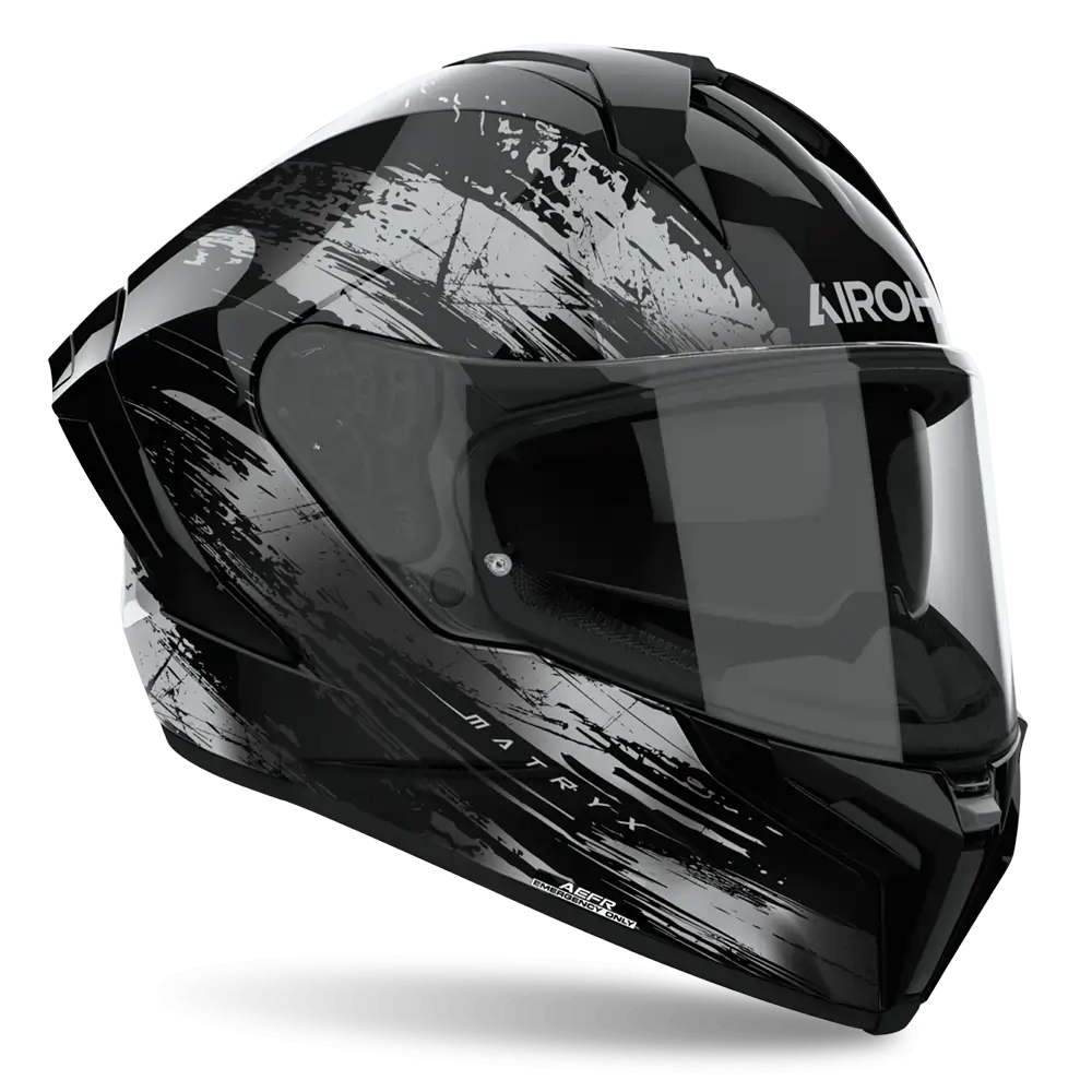 Airoh Road Motorcycle Helmet Matryx Reflex Grey Gloss