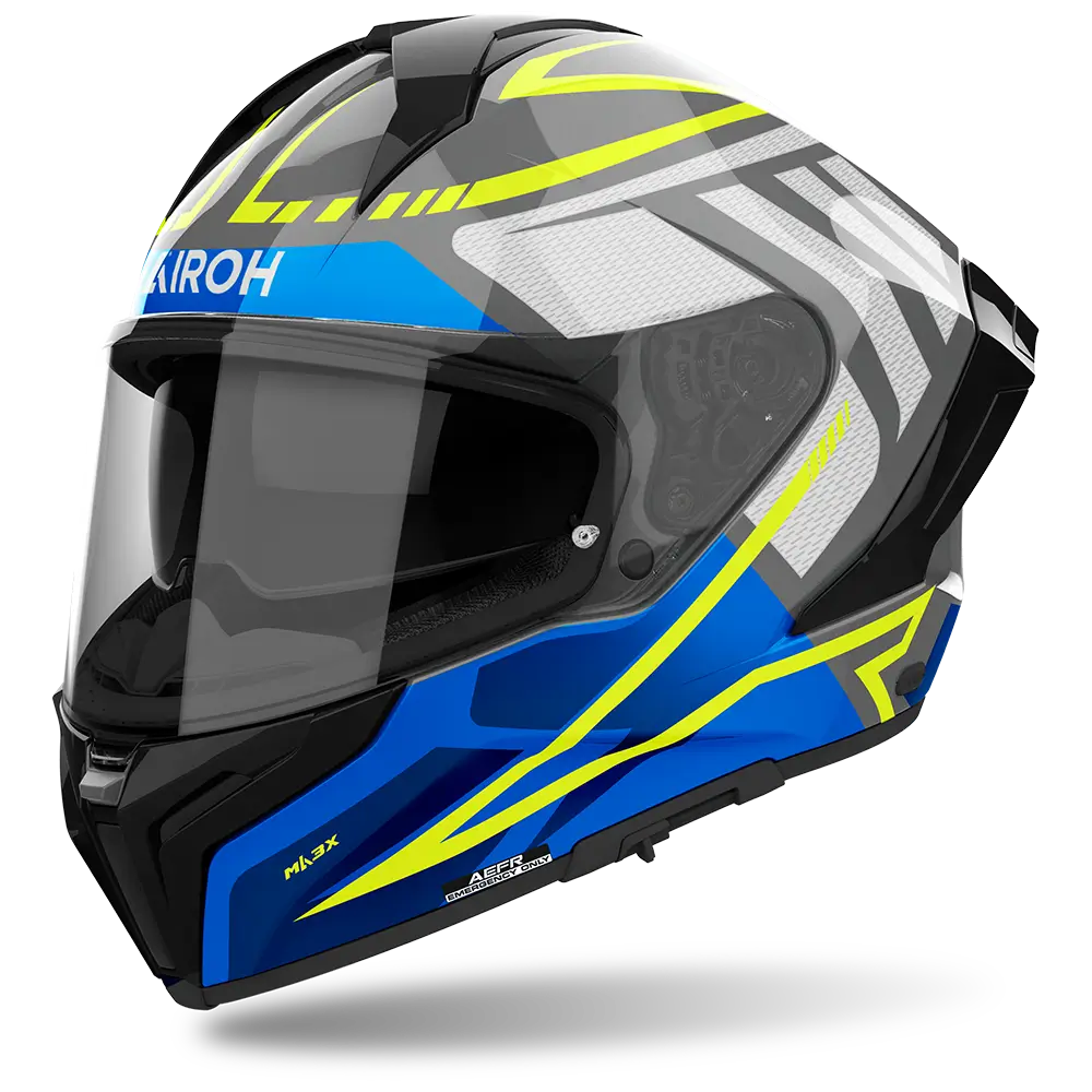 Airoh Road Motorcycle Helmet Matryx Rider Blue Gloss